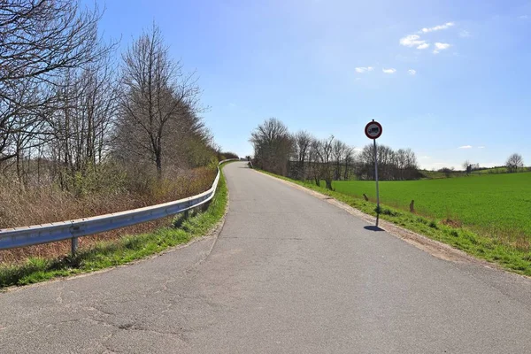 Strade Strade Campagna Vuote Germania Una Giornata Sole — Foto Stock