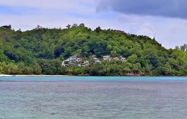 Belles Impressions Paysage Tropical Sur Les Îles Seychelles — Photo