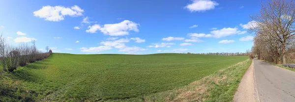 Piękna Panoramiczna Panorama Krajobrazu Europy Północnej — Zdjęcie stockowe