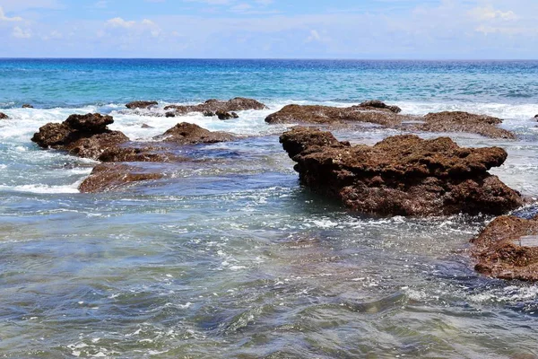 Belle Formazioni Rocciose Sulla Spiaggia Dell Isola Paradisiaca Seychelles — Foto Stock