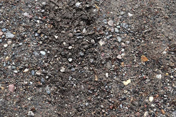 Υψηλή Ανάλυση Κοντά Στην Επιφάνεια Υφή Του Χαλίκι Στο Έδαφος — Φωτογραφία Αρχείου