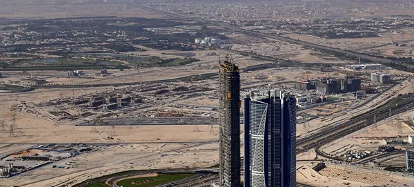 Luftaufnahme Über Dem Stadtzentrum Von Dubai Einem Sonnigen Tag — Stockfoto