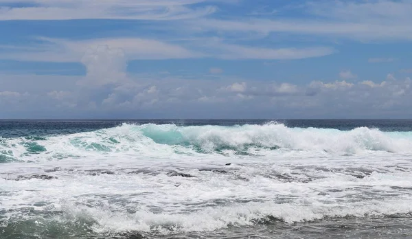 Nádherné Tyrkysové Vlny Bílých Plážích Rajského Ostrově Seychely — Stock fotografie