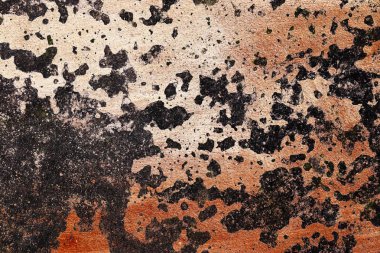 Bazı çatlaklar ile farklı renklerde doku beton duvar yüksek detaylı yüzey