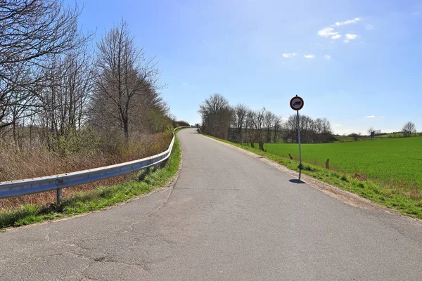 Strade Campagna Vuote Solitarie Trovate Nella Germania Settentrionale — Foto Stock