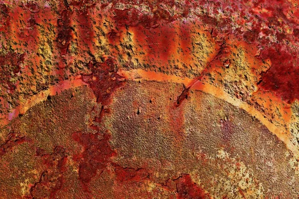 Detailed Close Texture Brown White Rusty Metal Surfaces High Resolution — Stock Photo, Image