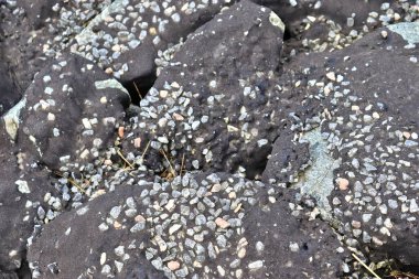 Almanya'da bulunan yüksek çözünürlükte çakıl zemin dokularının yakın yüzeyi