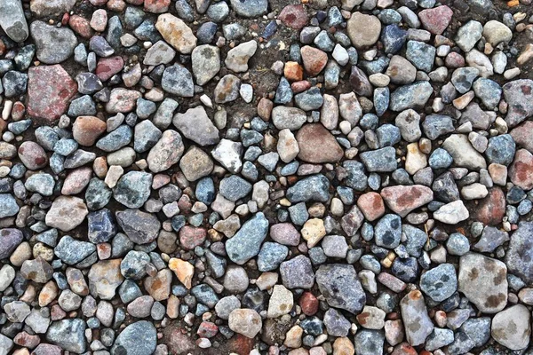 在德国发现的高分辨率砾石地面纹理的特写表面 — 图库照片
