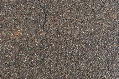 Kırmızı mavi ve gri renkte farklı sokak ashpalt yüzeyleri üzerinde ayrıntılı görünümü kapatın