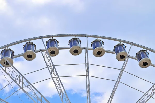 Gyönyörű Nagy Ferris Építőiparban Karneváli Kiels Héten Észak Németországban — Stock Fotó