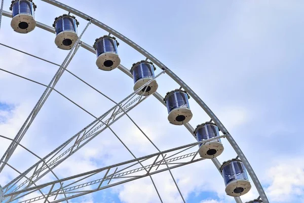 Gyönyörű Nagy Ferris Építőiparban Karneváli Kiels Héten Észak Németországban — Stock Fotó