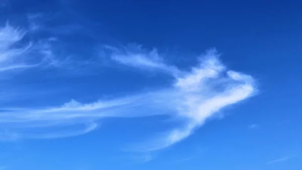 Schöne Cirrus Wolkenformationen Einem Tiefblauen Himmel — Stockfoto