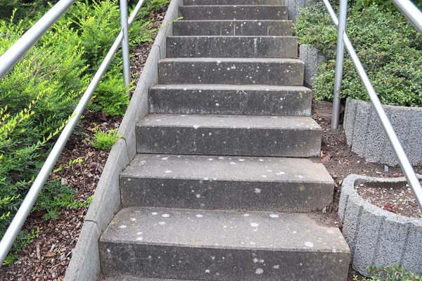 Diferentes Vistas Aire Libre Sobre Escaleras Hormigón Madera Metal —  Fotos de Stock