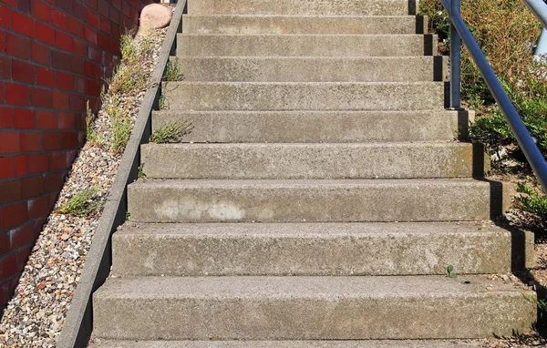 Different Outdoor Views Concrete Wooden Metal Stairways — Stock Photo, Image