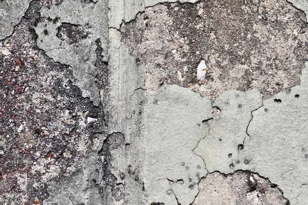Vista Detallada Cerca Concreto Envejecido Texturas Pared Agrietadas Cemento — Foto de Stock