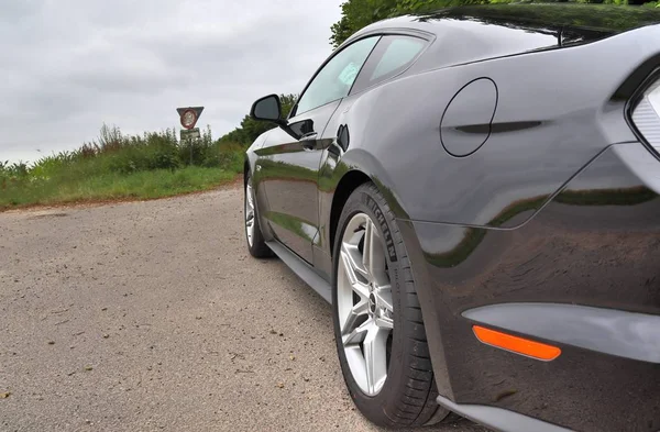 Schleswig Holstein Alemania Julio 2019 Ford Mustang 2018 Vista Del — Foto de Stock