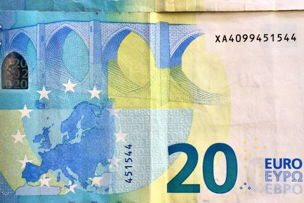 Diferentes Billetes Banco Euros Primer Plano Detallado —  Fotos de Stock