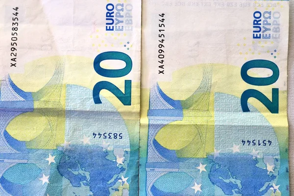 Diferentes Billetes Banco Euros Primer Plano Detallado —  Fotos de Stock