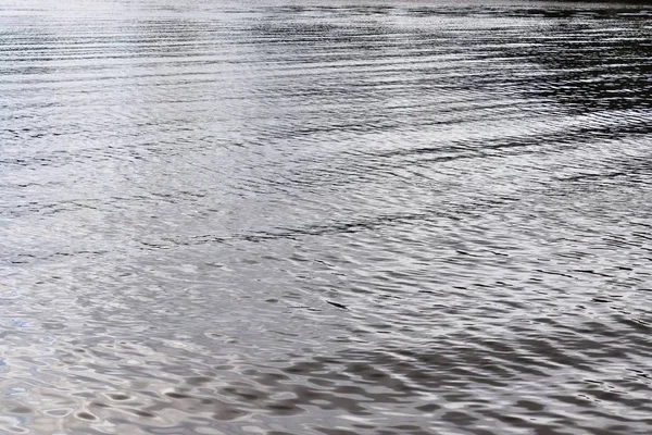 Nahsicht Auf Wasserflächen Und Küsten Einem Großen See — Stockfoto