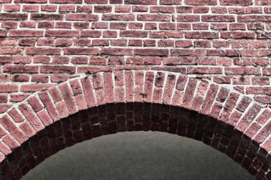 Yüksek çözünürlükte ayrıntılı eski ve yıpranmış vintage tuğla duvar