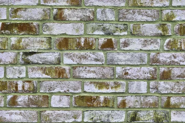 Murs Briques Jaunes Avec Des Pierres Anciennes Altérées Des Fissures — Photo