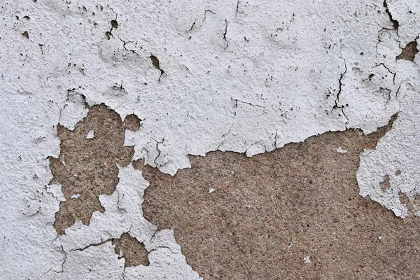 Detalhado Colorido Close Rachaduras Descascamento Tinta Texturas Parede Concreto Alta — Fotografia de Stock