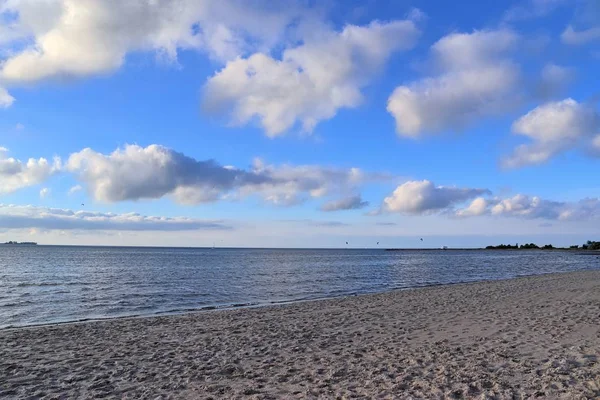 Schöner Sonnenuntergang Strand Der Ostsee — Stockfoto