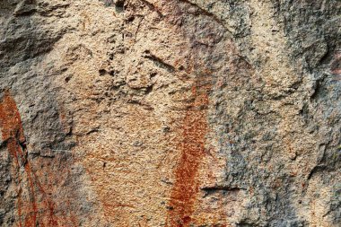 Yüksek çözünürlükte boya ve çatlaklar ile detaylı beton duvarlarda yakından görünüm