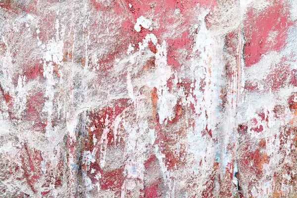 Detailní Bližší Pohled Staré Ošlehané Betonové Stěny Prasklinami Vysokém Rozlišení — Stock fotografie