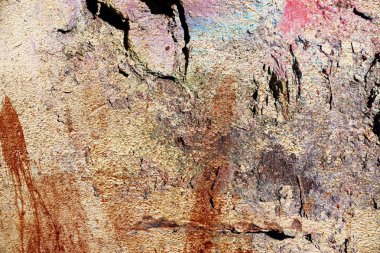 Bir vintage yıpranmış bir görünüm beton ve granit duvarların ayrıntılı dokular