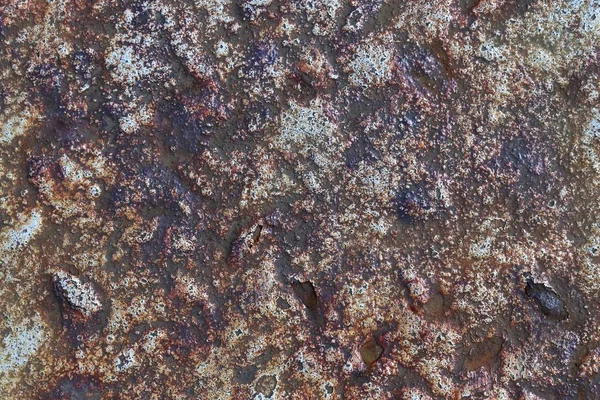 Rezavé Kovové Textury Starých Zvětralých Stěnách Detailním Těsném Pohledu — Stock fotografie