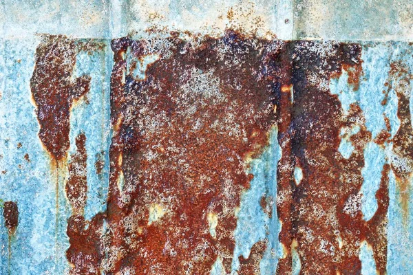 Vista Detallada Cerca Metal Oxidado Envejecido Alta Resolución — Foto de Stock