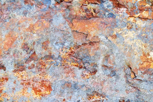 Vista Detallada Cerca Metal Oxidado Envejecido Alta Resolución — Foto de Stock