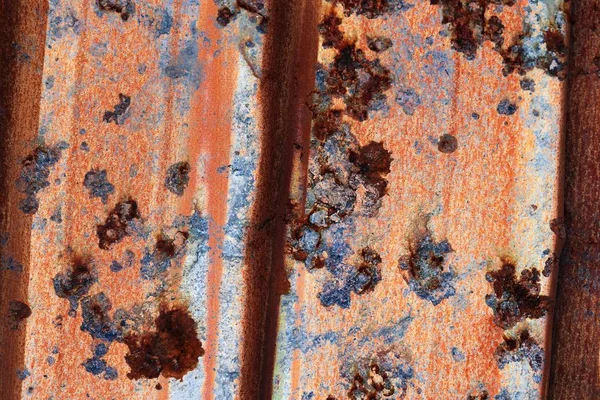 Detaljerad Närbild Vittrade Rostig Metall Hög Upplösning — Stockfoto