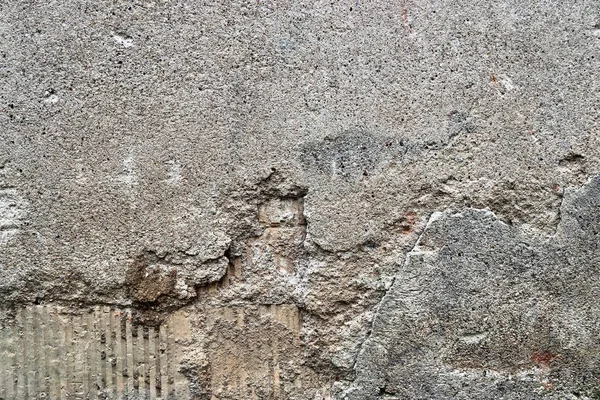 Vue Détaillée Des Murs Béton Vieilli Avec Fissures Beaucoup Structure — Photo