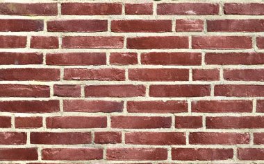 Yüksek çözünürlükte tarihi binalarda yaşlı ve yıpranmış kırmızı tuğla duvarlar hakkında ayrıntılı görünüm