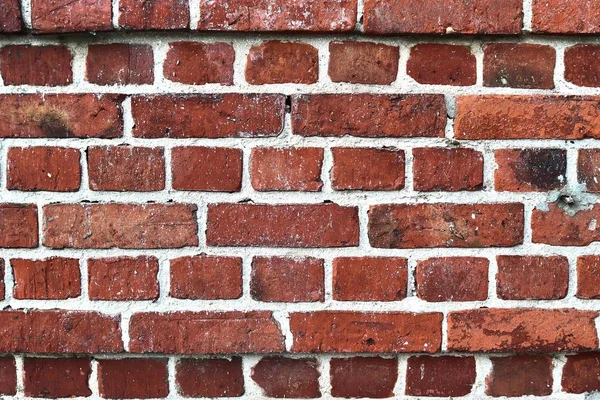 Mur Briques Rouges Vieilli Altéré Trouvé Dans Les Bâtiments Historiques — Photo