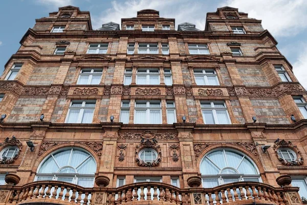 Britische Viktorianische Fassaden Von Wohnhäusern Den Straßen Von London — Stockfoto