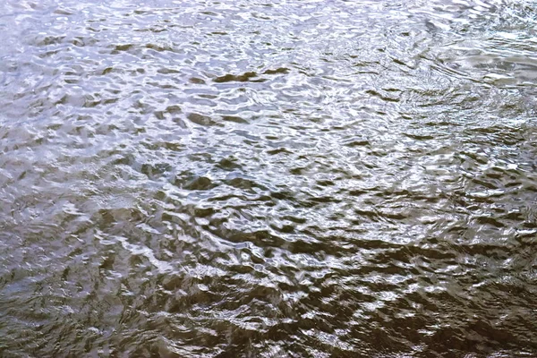 Beautiful Detailed Water Surface Texture Reflections Waves Ripples — Stock Photo, Image