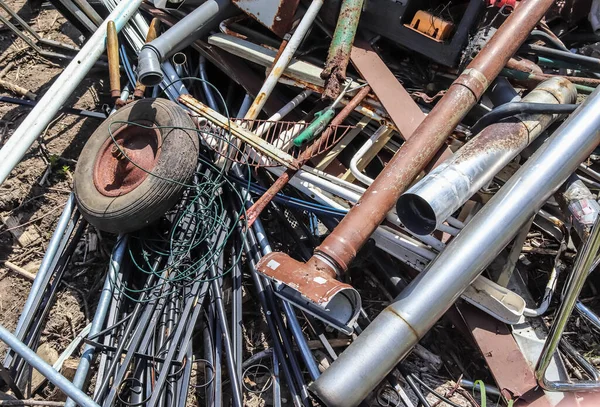 Umweltverschmutzung Einer Straße Gefunden Jemand Seinen Müll Abgeladen Hat — Stockfoto