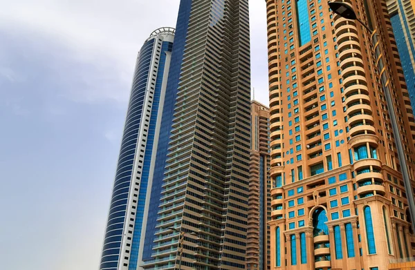 Rascacielos Modernos Lujo Centro Ciudad Dubai Emiratos Árabes Unidos —  Fotos de Stock