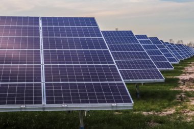 Kuzey Avrupa 'daki büyük bir parkta güneş modülleriyle temiz enerji üretiyor..