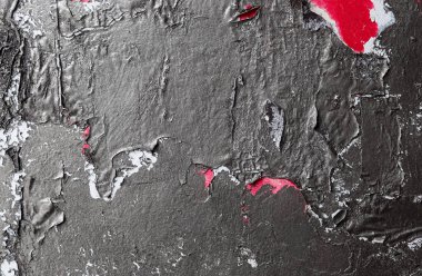 Ayrıntılı ve renkli. Yüksek çözünürlüklü beton duvar dokusunda çatlak ve kabuk soyma boyası..