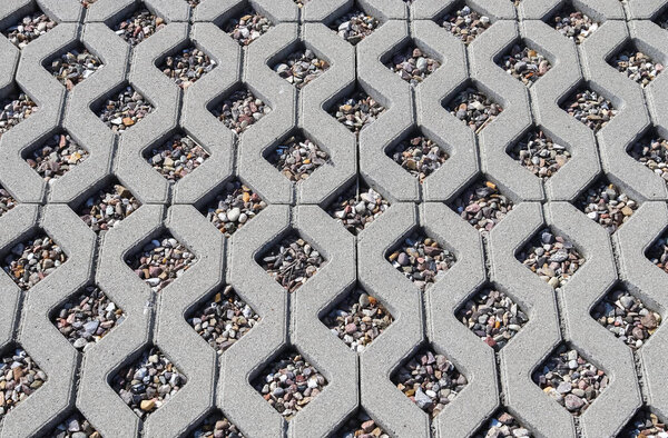 Detailed close up on old historical cobblestone roads and walkways all over europe