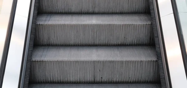 Escaleras Mecánicas Vacías Una Vista Perspectiva — Foto de Stock