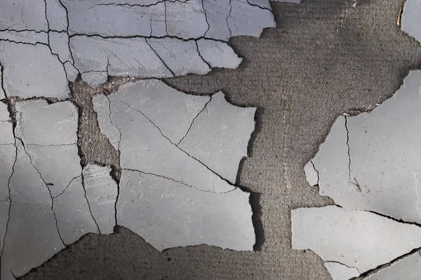 Eski Beton Duvarların Detaylı Yakın Görüntüsü Çatlaklar Yapılandırılmış Detaylar — Stok fotoğraf