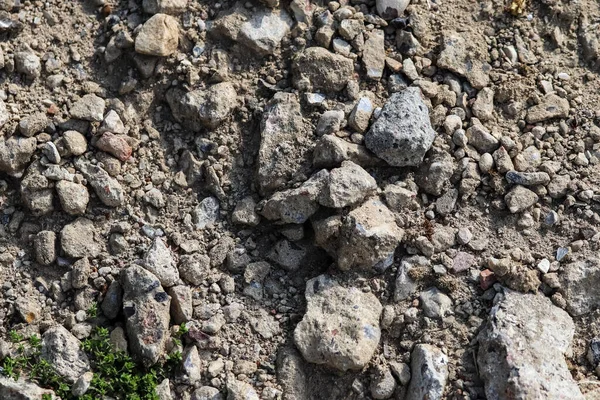 Detaljerad Närbild Stenar Och Stenar Grusgrund Struktur Hög Upplösning — Stockfoto