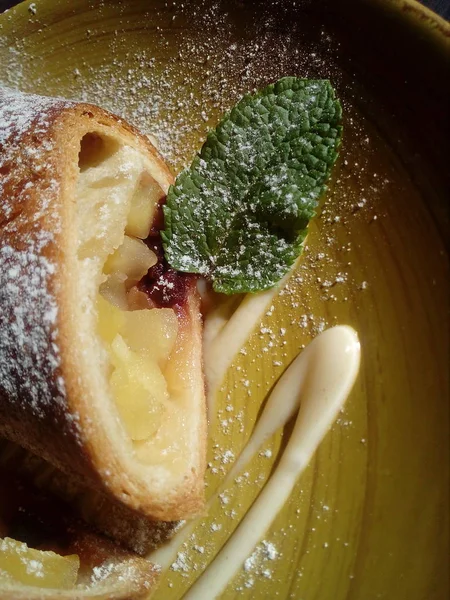 Apple roll. Food design