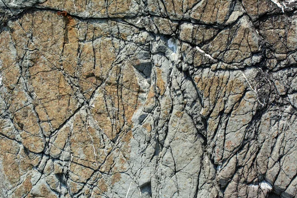 Povrch Kamenného Kamene Trhlinách — Stock fotografie