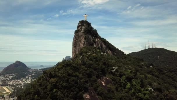 Célèbre Statue Christ Rédempteur Rio Janeiro Brésil — Video